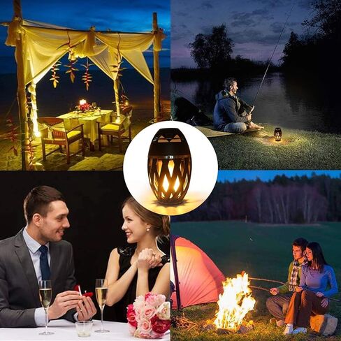 Led Flame Speakers, LED Flickering Flame Atmosphere Light with Bluetooth 4.2 Wireless Portable HD Audio Waterproof Speaker, LED Bass Speaker Dimmable Warm Light for iPhone/iPad/Android in Saudi Arabia