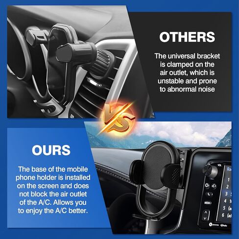 حامل هاتف السيارة Autorder لـ 2018 2019 2020 2021 2022 Honda Accord Accessories 8 بوصة حامل الهاتف الخلوي مع منظم لوحة القيادة بدون استخدام اليدين دوران 360 درجة in Saudi Arabia