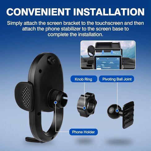حامل هاتف السيارة Autorder لـ 2018 2019 2020 2021 2022 Honda Accord Accessories 8 بوصة حامل الهاتف الخلوي مع منظم لوحة القيادة بدون استخدام اليدين دوران 360 درجة in Saudi Arabia
