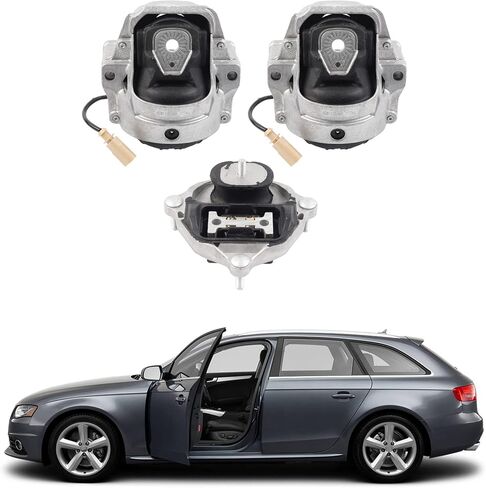 Dasbecan Engine Motor Trans Mount Set 3PCS Compatible with Audi A4 A5 A4 Quattro A5 Quattro 2008-2017 Replaces# 8K0199381C 8K0199381JN 8K0199381JP 8K0199381KN 8K0199381KP in Saudi Arabia