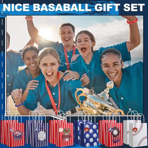 ShinyRelief 72 Pcs Basketball Party Favors Set Includes 24 Paper Gift Bags 24 Silicone Wristbands 24 Sports Stress Balls Goodie Bag Fillers Gifts for Sports Themed Birthday Party Supplies in Kuwait