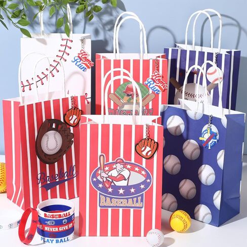 ShinyRelief 72 Pcs Basketball Party Favors Set Includes 24 Paper Gift Bags 24 Silicone Wristbands 24 Sports Stress Balls Goodie Bag Fillers Gifts for Sports Themed Birthday Party Supplies in Kuwait
