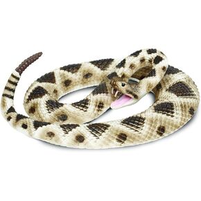 Safari Ltd. Eastern Diamondback Rattlesnake Figurine - Realistic 40" Model Figure - Educational Toy for Boys, Girls, and Kids Ages 18M+