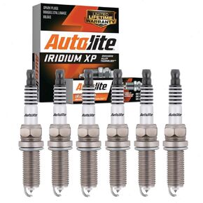 6 pc Autolite Iridium XP Spark Plugs compatible with Chrysler Town & Country 3.6L V6 2011-2016