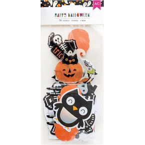 American Crafts Happy Halloween Ephemera Embellishments, 76 Piece, Decorate Crafts Supplies Spooky Haloween Cut Outs Embellishments for Crafting Haloween Embellishments Crafts in Kuwait
