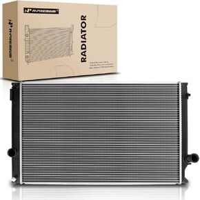 A-Premium Engine Coolant Radiator Assembly Compatible with Lexus NX200t 2015-2017, NX300 2018-2021, L4 2.0L, Manual Transmission, Replace# 1640036100