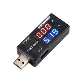 Black USB Voltmeter,Ammeter Voltage Power Capacity Tester Current Meter,USB Tester Type, Dual USB Current Voltage Charger