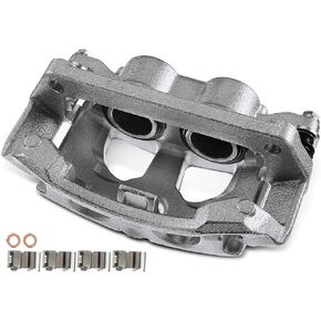 A-Premium Disc Brake Caliper Assembly with Bracket Compatible with Select Ford Models - F-350 Super Duty 2013-2019 6.2L/6.7L, F-450 Super Duty 2013-2016 6.7L/6.8L - Rear Left Driver Side