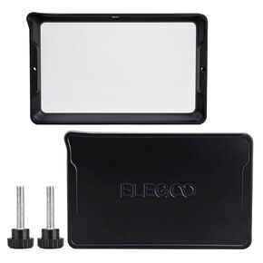 ELEGOO Metal Resin Tank, PFA Release Liner Pre-Installed, with 3 Allen Wrench, Resin Vat for ELEGOO Jupiter SE LCD 3D Printer, 372.8 * 234.3 * 35mm