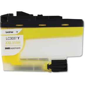 Brother Genuine LC3037Y, Single Pack Super High-Yield Yellow INKvestment Tank Ink Cartridge, Page Yield Up to 1,500 Pages, LC3037