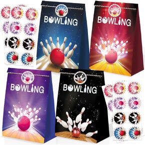 24pcs Bowling Party Bags for Kids Birthday Bowling Party Favors for Kids Bowling Birthday Party Supplies Bowling Party Favors for Adults Bowling Goody Bag Bowling Decorations for Party