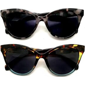 Bifocal Sunglasses Reading Glasses for Women Cat-eyes (3-PACK) Vintage Outdoor Sun Readers UV Protection