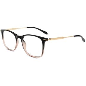 Firmoo Reading Glasses for Women, Classic Square Unisex Blue Light Glasses 1.56 Index Resin Lens Computer Reading Glasses
