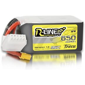 TATTU 4S LiPo Battery 650mAh 14.8V 95C 4S Lipo Battery with XT30 Plug for Multi Rotor FPV from Size 90 to 180 Torrent 110 Lizard 95