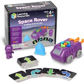 مجموعة البرمجة من Learning Resources Space Rover، 23 قطعة، للأعمار من 4 سنوات فما فوق، البرمجة للأطفال، ألعاب البرمجة، ألعاب العلوم والتكنولوجيا والهندسة والرياضيات للأطفال، ألعاب الفضاء، ألعاب رواد الفضاء
