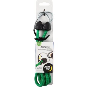 Nite IZE HookLock Locking Bungee، حبل بنجي مع خطاف قفل، بنجي ممتاز مع خطاف قفل فولاذي، 48 بوصة، أخضر in Kuwait