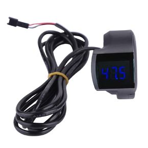 Electric Bike LCD Digital Battery Voltage Display, Digit Display Voltage Voltmeter, Electric Bike Voltage Display for Scooter Electric Bike