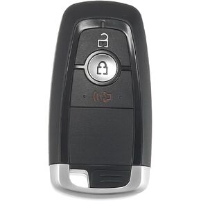 X AUTOHAUX 315MHz M3N-A2C93142300 Replacement Smart Proximity Keyless Entry Remote Key Fob for Ford Ecosport Explorer Edge F150 F250 F350 F450 2018-2022 3 Buttons with Door Key 49 Chip