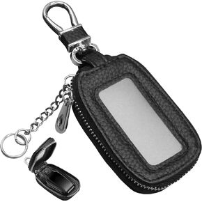 Key Fob, Luxurious Leather Key Chain Applicable to All Models Premium Car Key Holder Fob Cover Stylish Car Key Chain and Robust Key Fob Case & Key Fob Cover & Security Key Chains for Car Keys