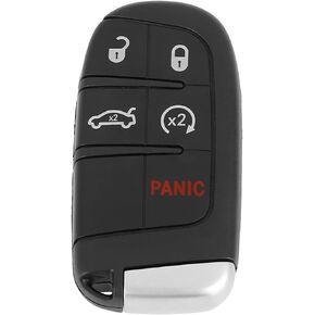 X AUTOHAUX New Car Replacement Key Fob Shell Case Black M3N-40821302 for Dodge Journey 2012-2016 Dart 2013-2016 Challenger 2012-2014 Durango 2012-2014 Charger 2012-2014 for Chrysler 300 12-14