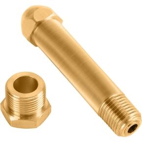 COLIBYOU CGA-580 Nut & 3" Nipple, Regulator Inlet Bottle Fittings (Helium Argon Nitrogen)