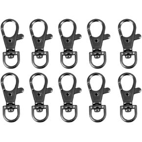 30pcs 38mm/1.5" Lobster Claw Swivel Clasps Lobster Snap Clasp Hook for Key Ring DIY Craft Jewelry Making (Antique Bronze)