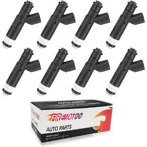 Fuel Injectors set of 8 Compatible with Dodge Durango 2000 4.7L Compatible with Dodge Dakota 2000 4.7L Compatible with Jeep Grand Cherokee 1999-2000 4.7L 812-12136 2 Holes
