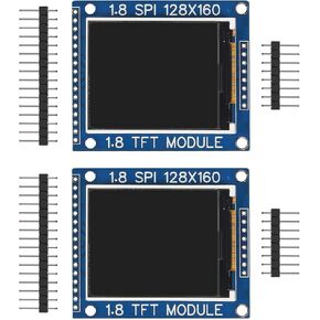 2 حزمة 1.8 بوصة المسلسل SPI TFT وحدة عرض LCD PCB محول IC 128x160 نقطة مصفوفة 3.3 فولت 5 فولت IO Inerface Cmmpatible LCD1602 لاردوينو in Saudi Arabia