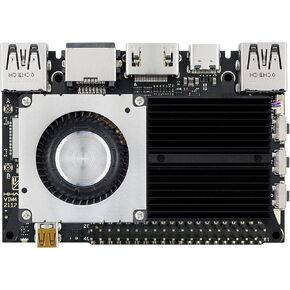 Amlogic A311D2 Single Board Computer-khadas VIM4 with 3.2 Tops NPU with Active Cooling Kit Supports 4K UI and HDMI Input, 4 Display Interfaces, LAN WiFi 6&BT5.1, 8GB 64bit LPDDR4X 2016MHz