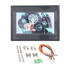 HMI Touch Screen HMI TFT LCD Display Module Touchscreen Monitor 7in PLC Control Screen 12 in 8 Out DC 24V 5A Relay Output Module for FX3U‑20/40/48MRT