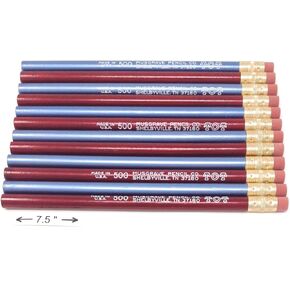 Jumbo TOT pencil, Round, 10mm Metallic Blue and Red, Med Soft Core (Package of 12)