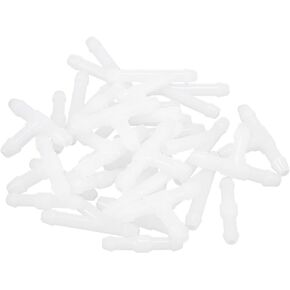 X AUTOHAUX 30pcs I Shaped T Shaped Y Shaped Plastic 2 Way 3 Way Windshield Washer Hose Connector Tube Pipe Fitting Splitter Adapter for Car