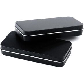 8PCS Metal Slide Top Tin Containers Rectangle Tin Box Empty Storage Tins for Lip Balm Candles Crafts Candies Jewelry (2.2"*1.1"*0.4",Pink)