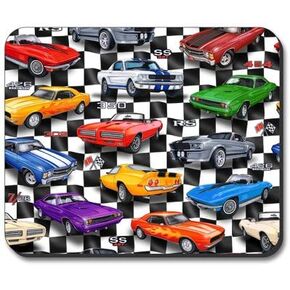 Art Plates Muscle Cars Brand Mouse Pad - Image by Dan Morris
