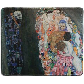 dealzEpic - Art Mouse Pad - Natural Rubber Mousepad with Famous Fine Art Painting of A Young Girl Reading (The Reader) by Jean Honoré Fragonard - Stitched Edges - 9.5x7.9 inches