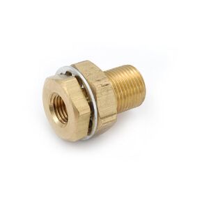 Anderson Metals 00397 Brass Pipe Fitting, Anchor Coupler, 3/8" NPT Female, 1.31" Length