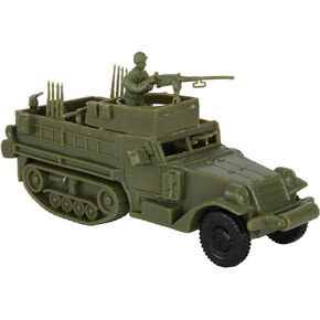 BMC CTS WW2 US M3 Halftrack - 4pc OD Green Plastic Army Men Armored Vehicle
