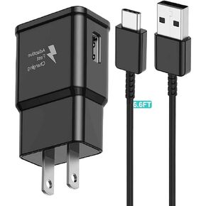 Samsung Charger Fast Charging Type C Charger Type C Cable 6.6FT USB Wall Charger Block for Samsung Galaxy A55/A54,A15/A14,C55,A25/A24,A05/A04,Note 8/9/10/20,S8 S9 S10 S20 S21 S22 S23 S24 Ultra/Plus/FE