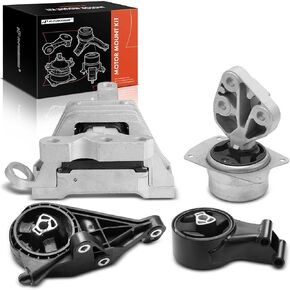 A-Premium 4PCS Engine Motor Mount and Transmission Mount Set [Automatic Transmission] Compatible with Chevrolet Malibu 2013-2015, Impala 2014, L4 2.5L, Replace# 56029107, 13327296