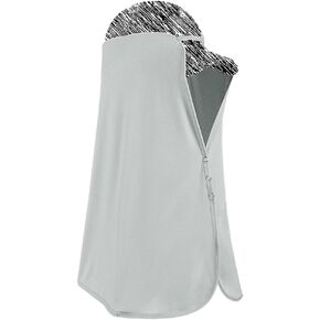 Unisex Sun Protection Neck Drape Mesh Cap Shade Elastic Extended Face Covering