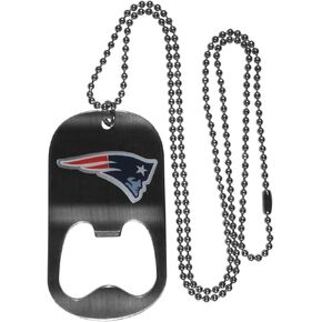 Siskiyou NFL New England Patriots Unisex Bottle Opener Tag Necklace, 20"
