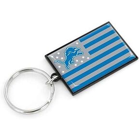 NFL Americana Flag Keychain - Colorful and Durable Keychain Accessories for Keys, Bags and Purses