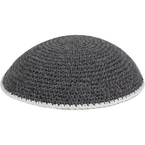 Zion Judaica Bulk Knitted Kippahs 16cm Quality Knit Handmade Kippots Cotton Yarmulkes 6.3"