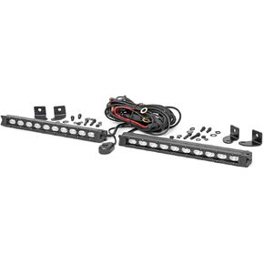 Rough Country 10" Black Series Slimline CREE LED Light Bars | Pair - 70410ABL
