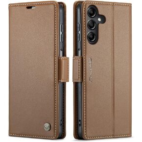 QLTYPRI Wallet Case for Samsung Galaxy A13 5G/A04S, Premium PU Leather Magnetic Flip Folio Case with [RFID Blocking] Credit Card Slots Kickstand Shockproof Protective Phone Case Cover – Purple