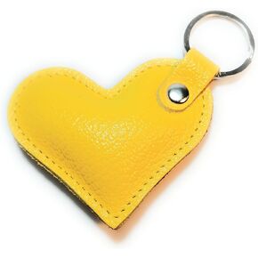 Leather Heart Keychain Bag Charm Key Fob Car Accessories for Women Gift