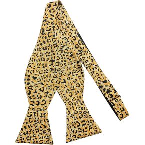 Jacob Alexander Men's Cheetah Animal Print Freestyle Self-Tie Bow Tie
