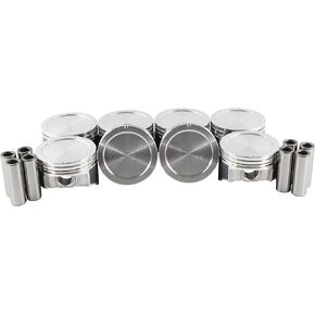 DNJ P3166 Piston Set for 1999-2004 / Buick, Cadillac, Chevrolet, GMC, Isuzu/Ascender, Avalanche 1500, Envoy XL, Envoy XUV, Escalade, Express 1500, Express 2500, Rainier, Savana 1500, Savana 2500