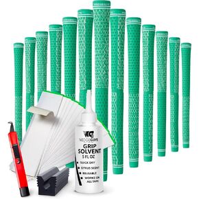 Wedge Guys DC Tour Golf Grips Kit – 4 Grip Zones for Supreme Comfort & Control - All-Weather Performance Golf Club Grips Replacement for Regripping Wedges Drivers Irons Hybrids, Midsize or Standard