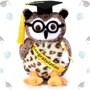 Aoriher Graduation Plush Stuffed Animal 2024 Owl Cute Stuffed Owl Plush Toy Dress up with Tassel Graduation Hat Congratulatory Graduation Gift Decoration for School Graduate 8.7 Inches in Saudi Arabia
